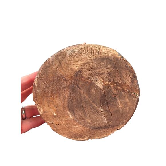 Antique Solid Wood Hand Carved Buddha Bust - Picture 8 of 8